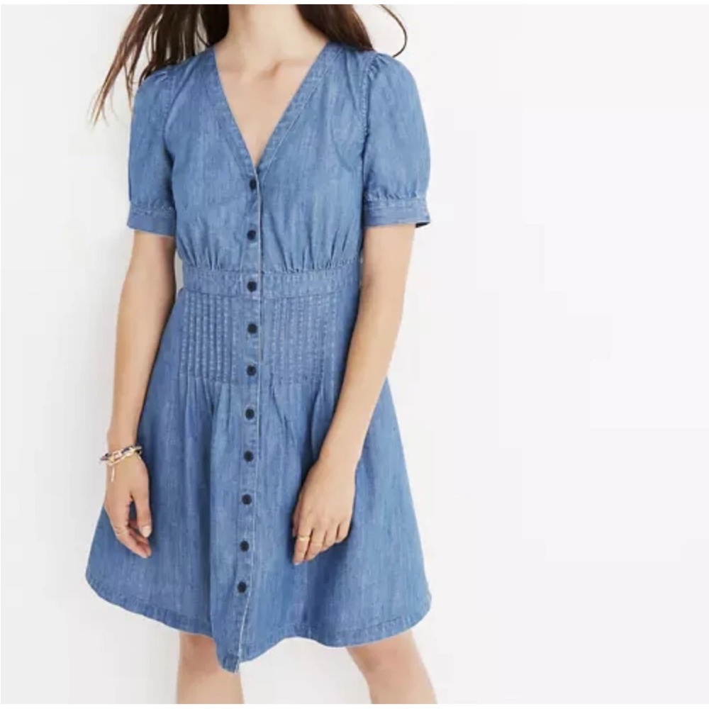 Madewell 70s Inspired Denim Daylily Dress